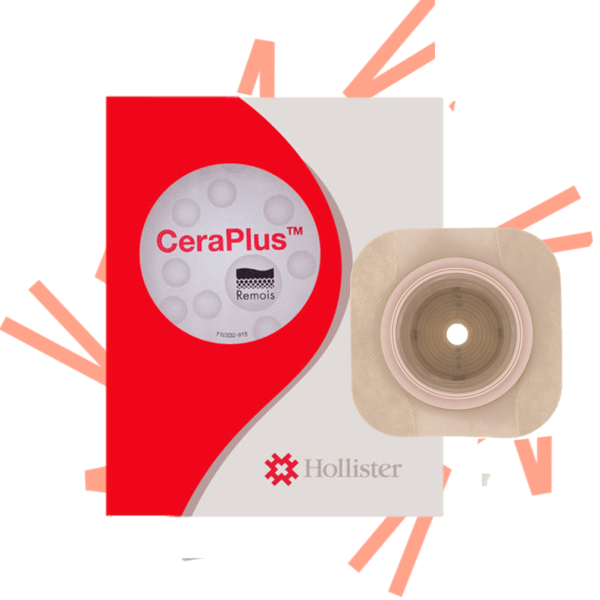 NEW IMAGE™ CERAPLUS™ – BARRERA CUTÁNEA CONVEXA CON ADHESIVO HOLLISTER